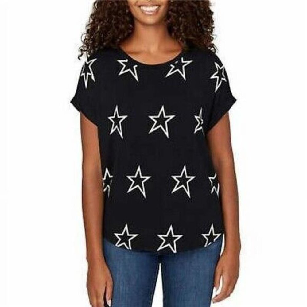 Buffalo Women's Ultra Soft Relaxed Fit Print T-Shirt Top (Superstar, Medium)